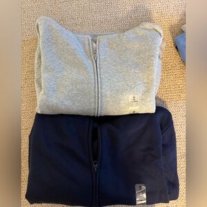 Two NWT gap full zip hoodies size 8